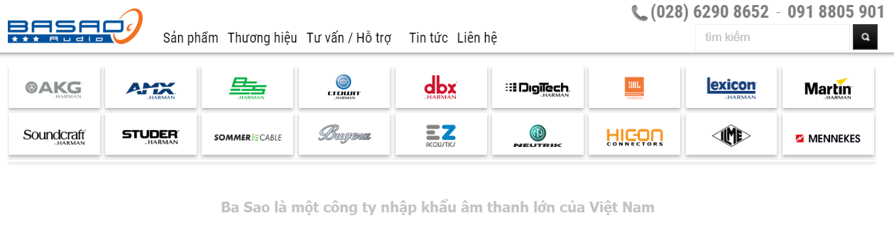 Ba Sao nhap khau va phan phoi loa JBL