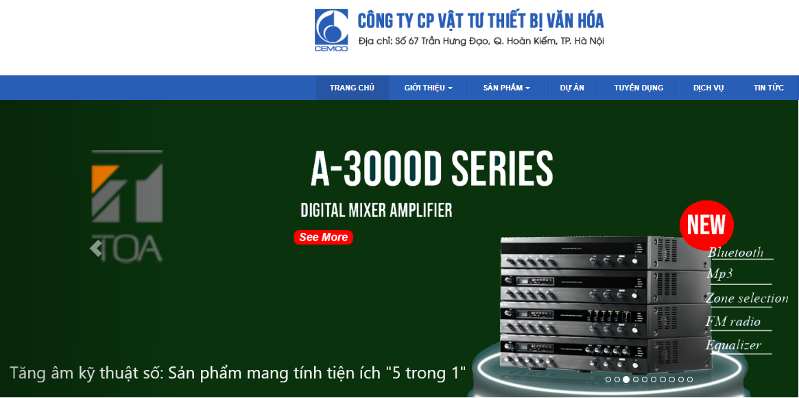 Cemco nhap khau va phan phoi am thanh Toa, BmB