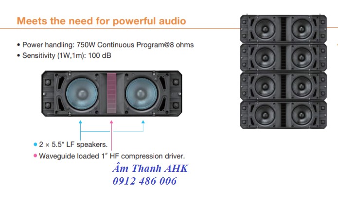 Một loại loa line array Toa