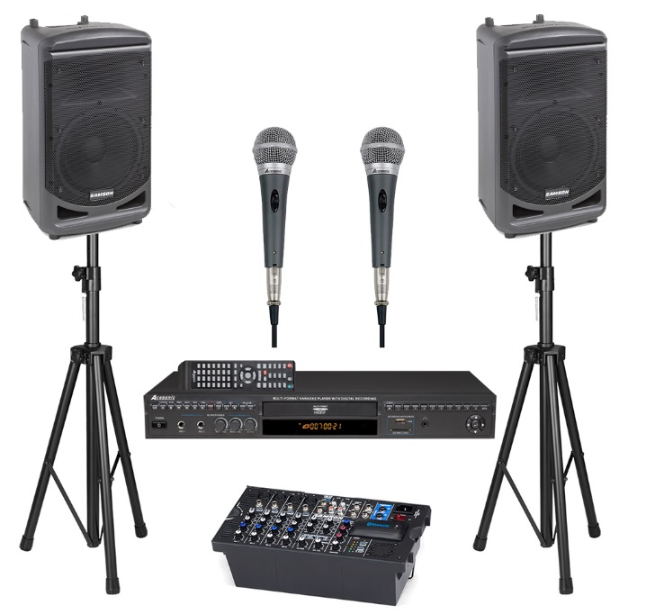 Combo hệ thống âm thanh hội trường loa liền công suất Samson XP1000 giá 28 triệu