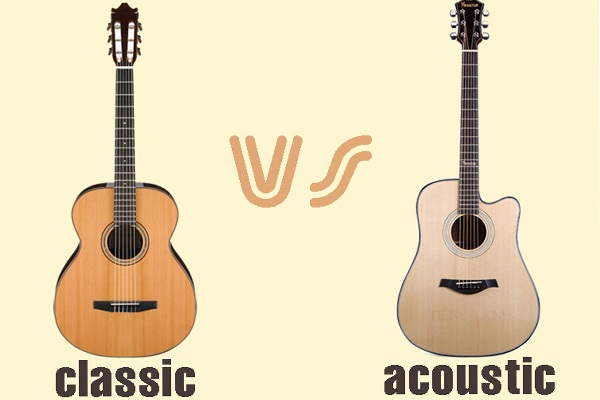 Phân biệt đàn guitar acoustic và đàn guitar classic