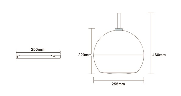 Kích thước loa thả trần ITC D-15B
