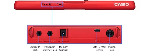 Đầu vào ra Đàn Organ Casio Casiotone CT-S200