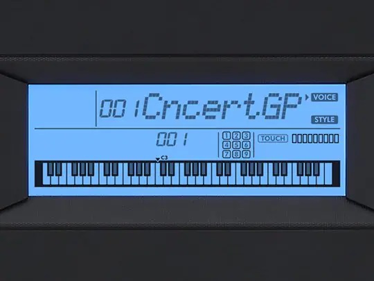 Đàn Organ Yamaha PSR-EW310 màn hình sắc nét