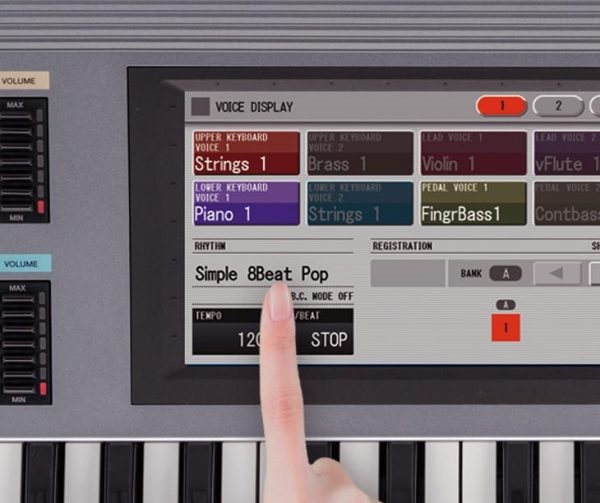 Đàn Electone Yamaha ELS 02C dễ dàng điều chỉnh