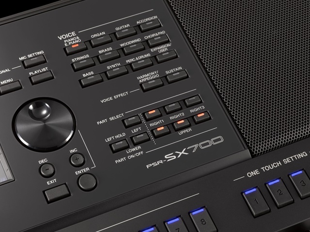 Đàn Organ Yamaha PSR SX700 thiết kế hiện đại