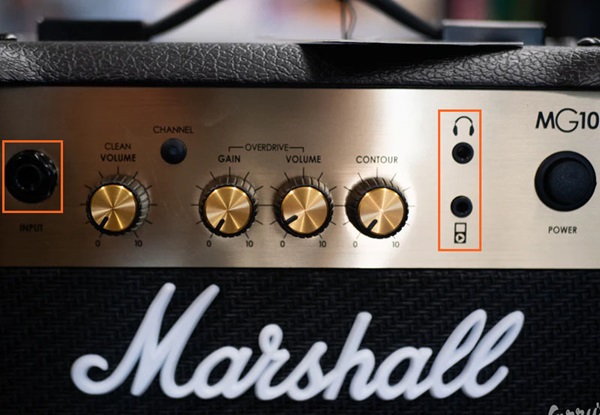 Amply guitar Marshall MG10 thiết kế hiện đại