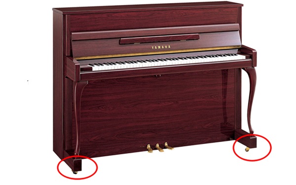 Hệ thống bánh xe Đàn piano cơ Yamaha JX113CP