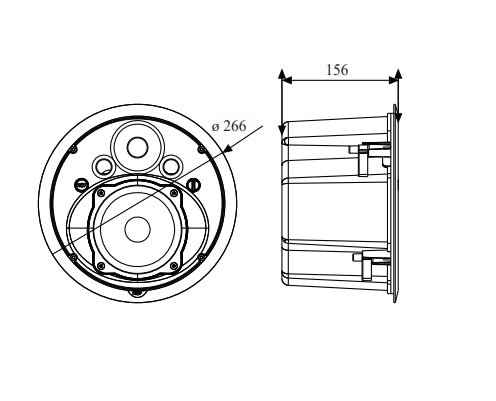Thông số kỹ thuật Loa âm trần RCF MQ 50C