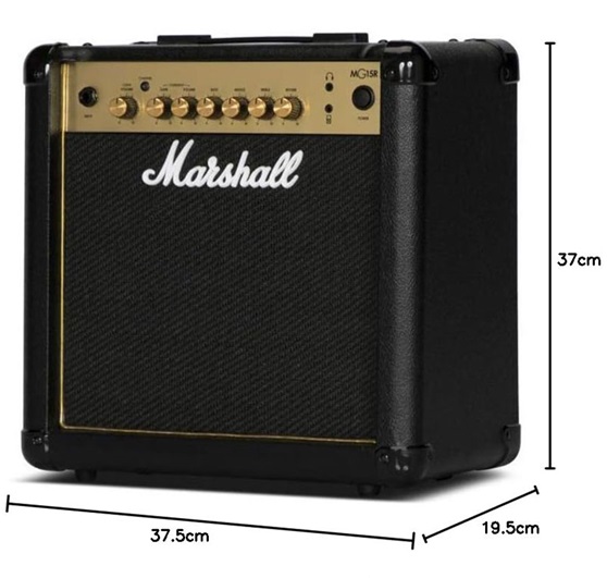Amply guitar Marshall MG15GR nhỏ gọn